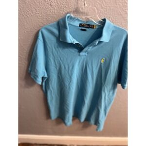 Polo Ralph Lauren Short Sleeve Mens Blue Polo Shirt  Size XL